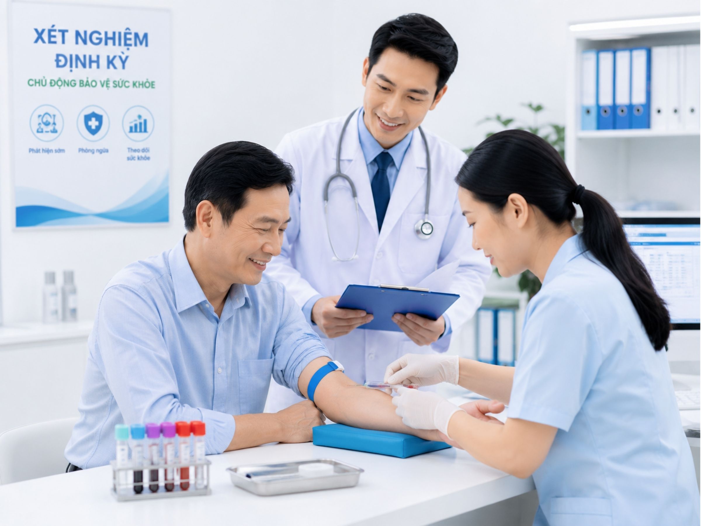 Các xét nghiệm sức khỏe cơ bản nên thực hiện định kỳ hằng năm
